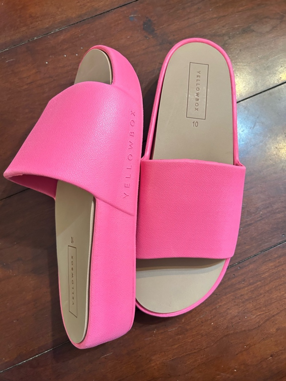 Yellow Box Hot Pink Slide Sandals - Picture 3 of 5